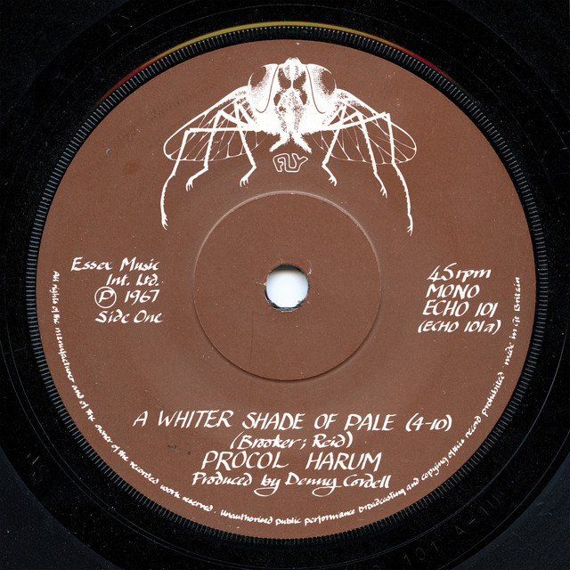 Copertina di A whiter shade of pale, Procol Harum