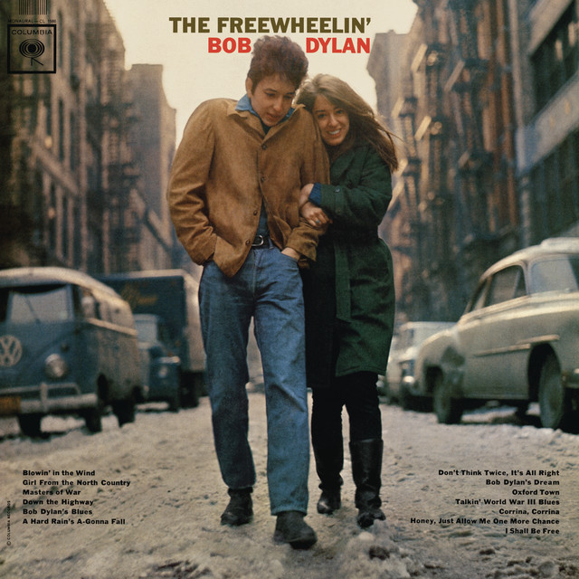 Copertina di Blowin’ in the wind, Bob Dylan