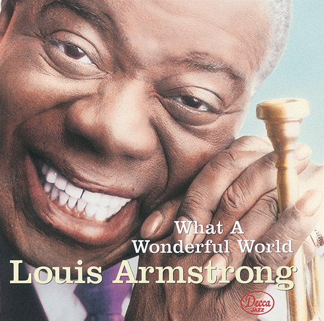 Copertina di What a wonderful world, Louis Armstrong